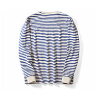 Classic Breton Stripe Tee | Heavy Cotton Long Sleeve Japanese Top