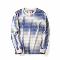 Classic Breton Stripe Tee | Heavy Cotton Long Sleeve Japanese Top