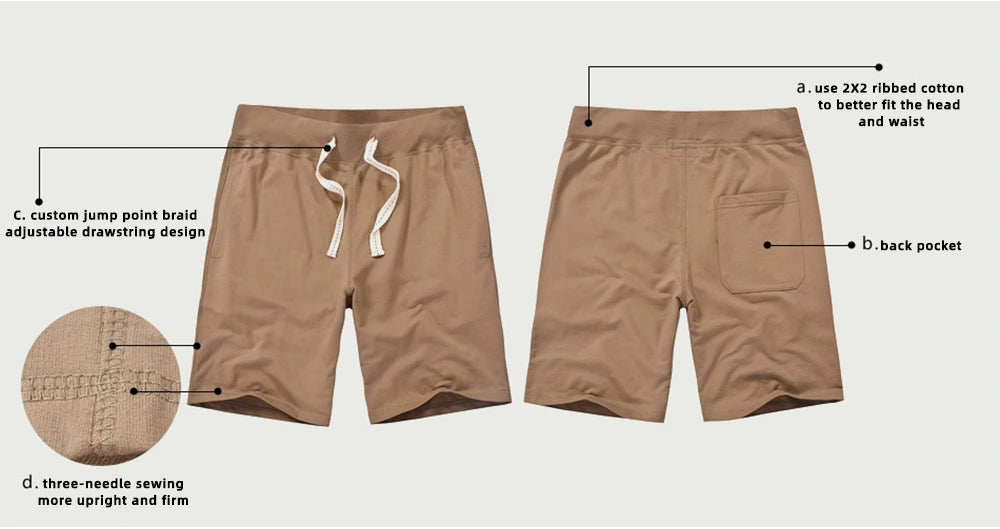 Premium Cotton Drawstring Shorts - Classic Comfort for Every Day