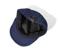 Indigo-Dyed Cotton Flat Cap