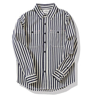 1930s Reproduction Striped Work Shirt | Heritage Railroad Utility Shirt