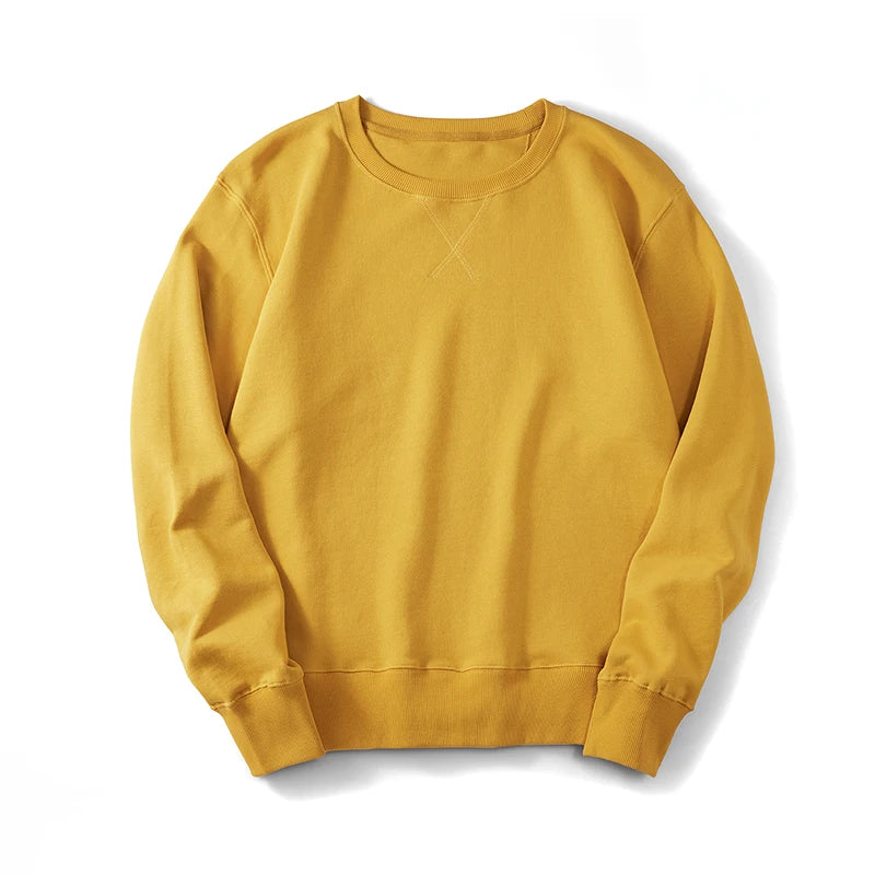 360G Premium Cotton Crewneck | Minimalist Essential Sweatshirt