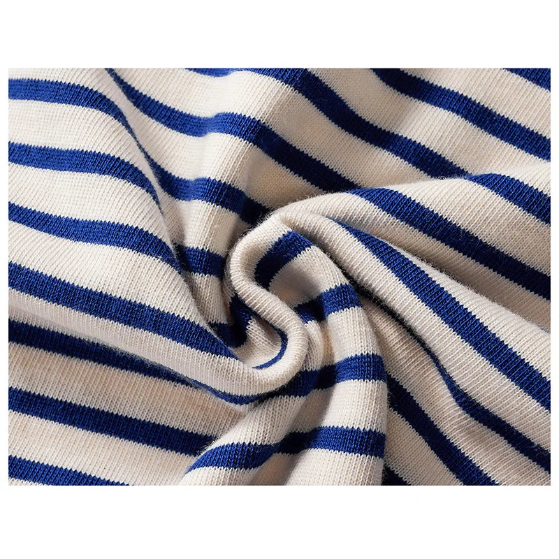 Classic Breton Stripe Tee | Heavy Cotton Long Sleeve Japanese Top