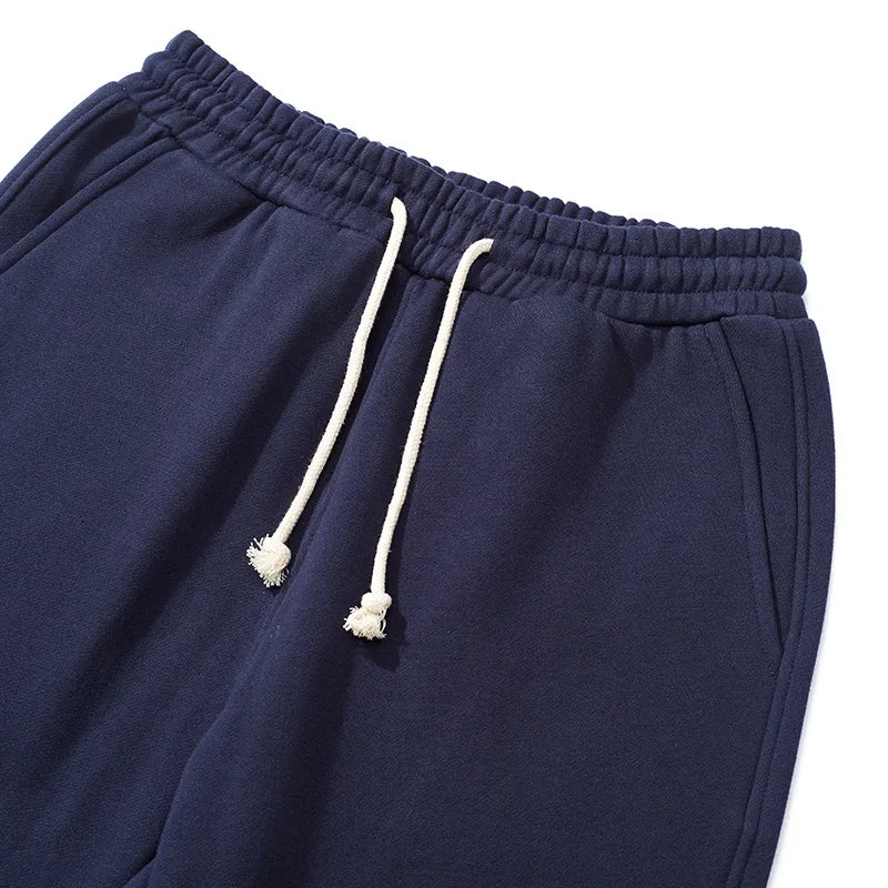 360g Heavy Cotton Sweatpants | Premium Fleece-Lined Basic Pants