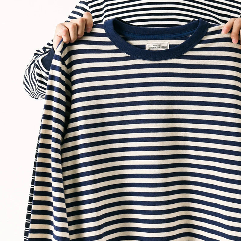 Classic Striped Long Sleeve | Heavyweight Cotton Japanese Tee