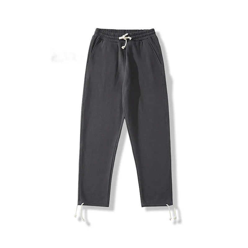 360g Heavy Cotton Sweatpants | Premium Fleece-Lined Basic Pants