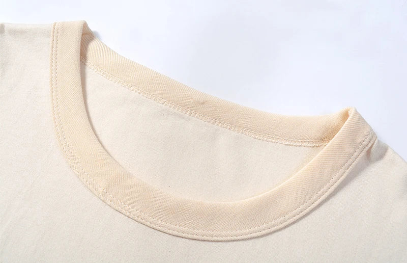 Essential Cotton Tee | Natural Undyed Japanese Basic T-Shirt