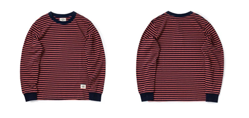 Classic Striped Long Sleeve | Heavyweight Cotton Japanese Tee