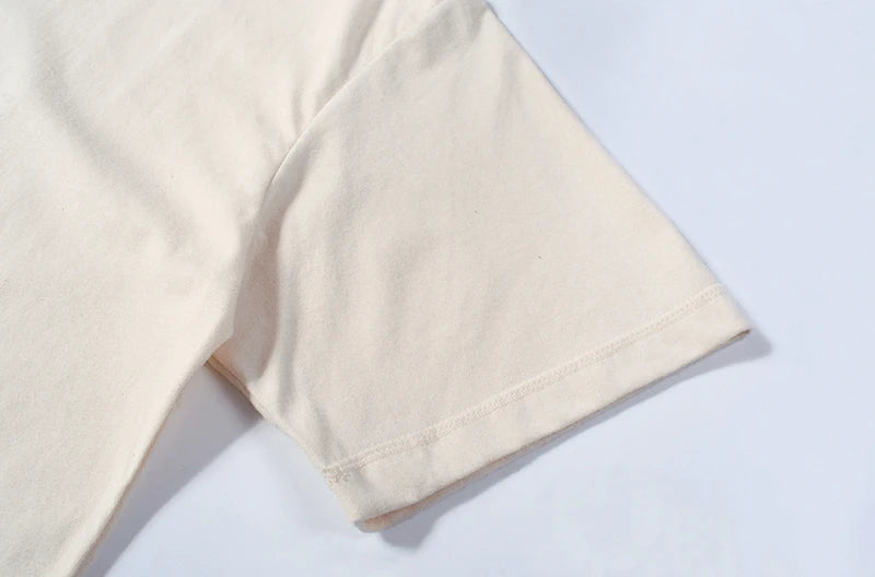 Essential Cotton Tee | Natural Undyed Japanese Basic T-Shirt