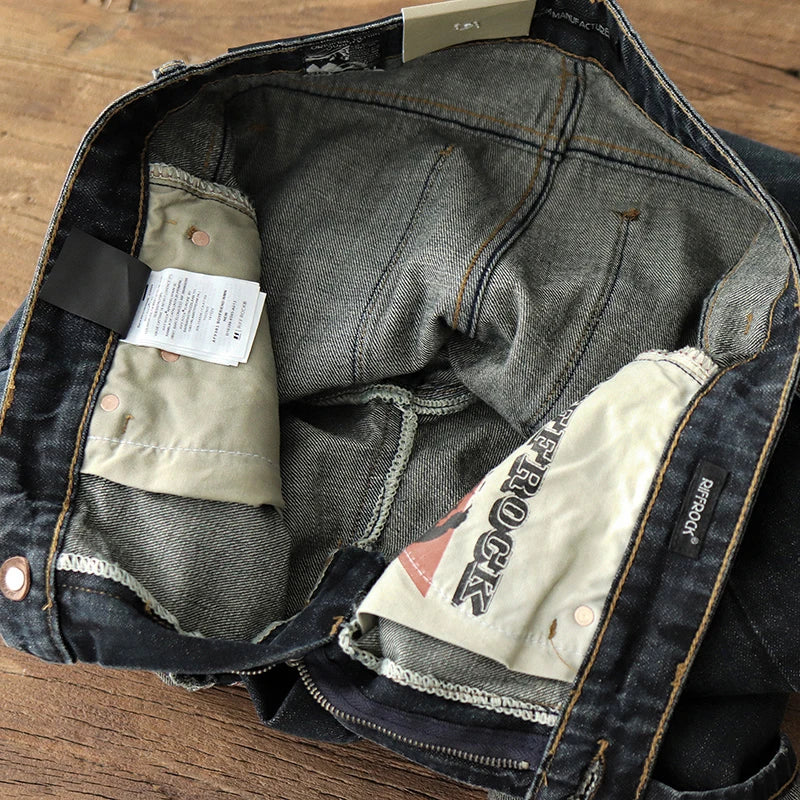 Vintage Wash Straight-Fit Selvedge Denim | 13.5oz Raw Cotton