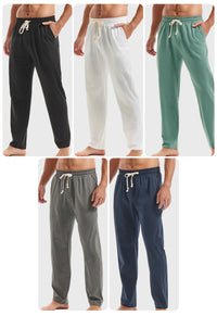 Lightweight Cotton Lounge Pants | Minimal Comfort Sport Trousers