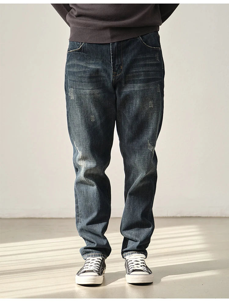 Vintage Wash Straight-Fit Selvedge Denim | 13.5oz Raw Cotton