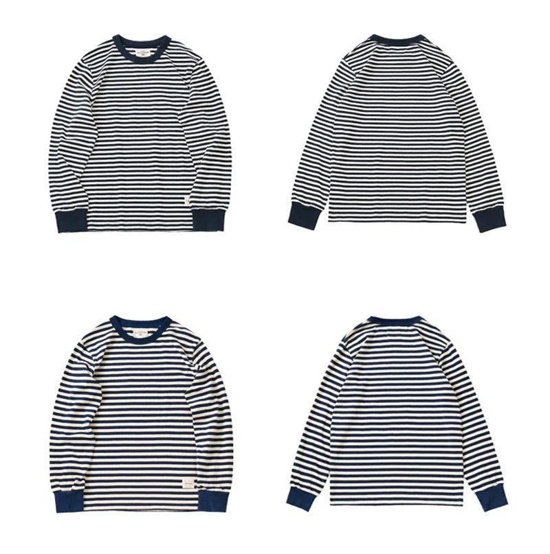 Classic Striped Long Sleeve | Heavyweight Cotton Japanese Tee