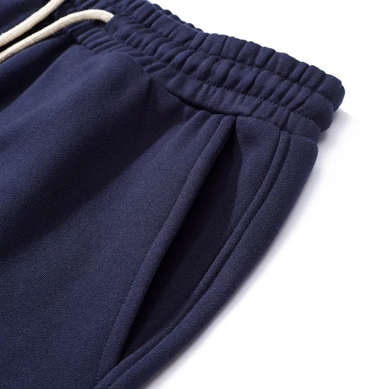 360g Heavy Cotton Sweatpants | Premium Fleece-Lined Basic Pants