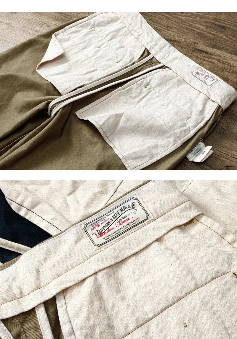 Premium Cotton Chinos | Japanese Minimal Straight Leg Pants