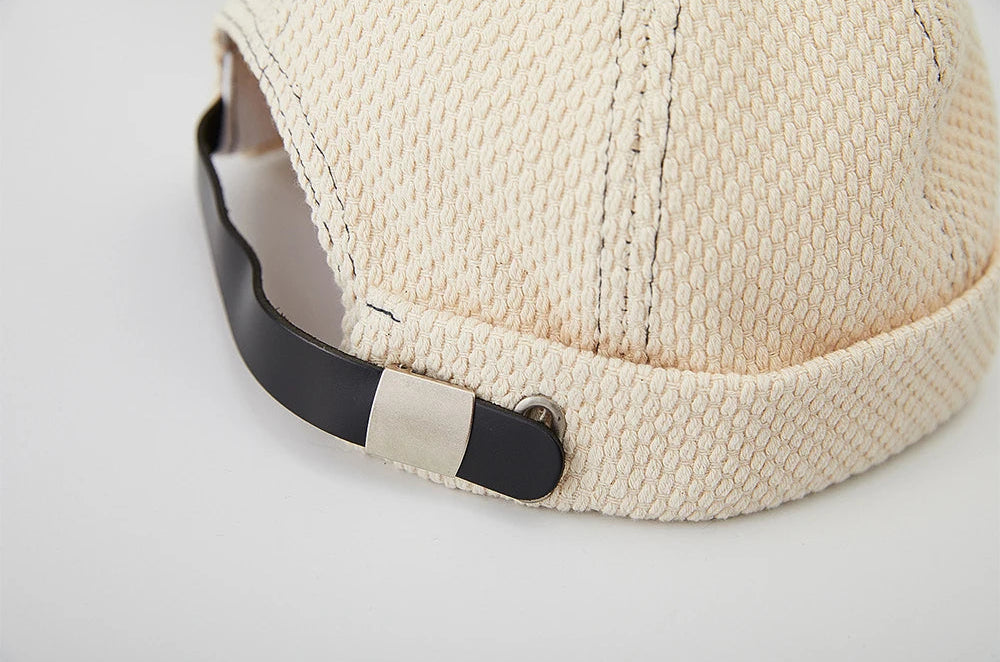 Textured Cotton Docker Cap