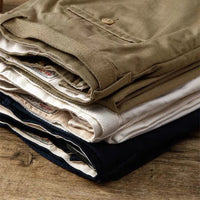 Premium Cotton Chinos | Japanese Minimal Straight Leg Pants