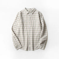 Japanese Cotton Check Shirt | Minimalist Workwear Button-Down