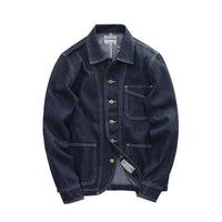 Engineer Denim Chore Coat | Raw & Railroad Stripe Workwear