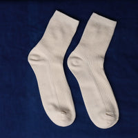 Handcrafted Cotton Ribbed Socks | 3-Pair Pack