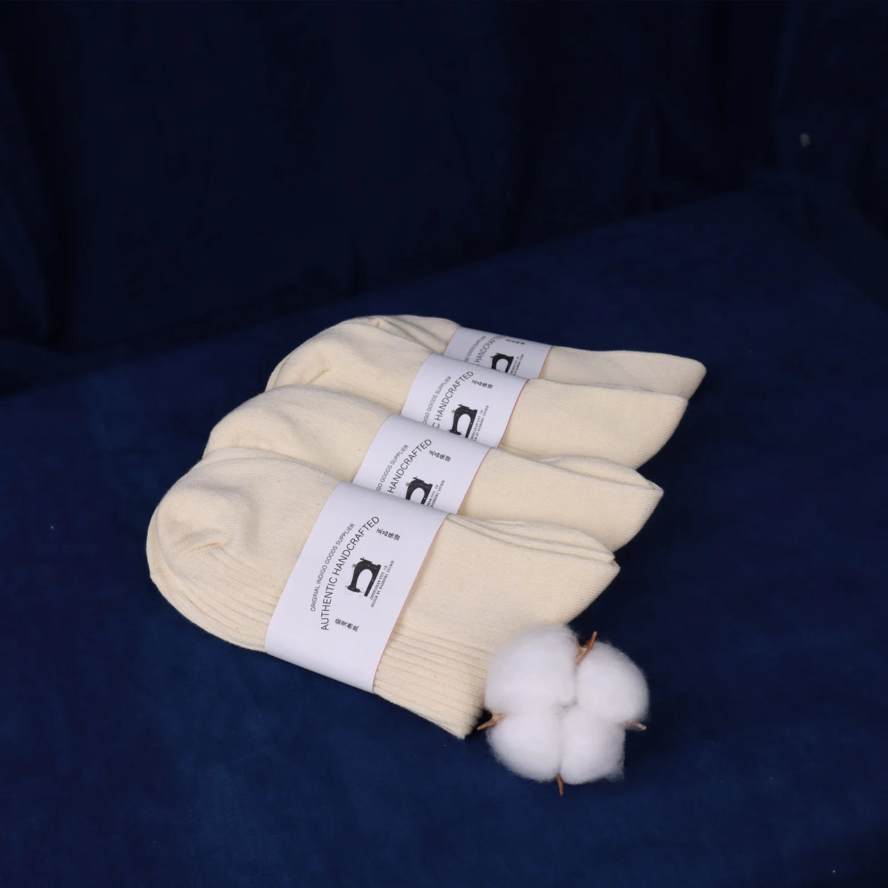 Handcrafted Cotton Ribbed Socks | 3-Pair Pack