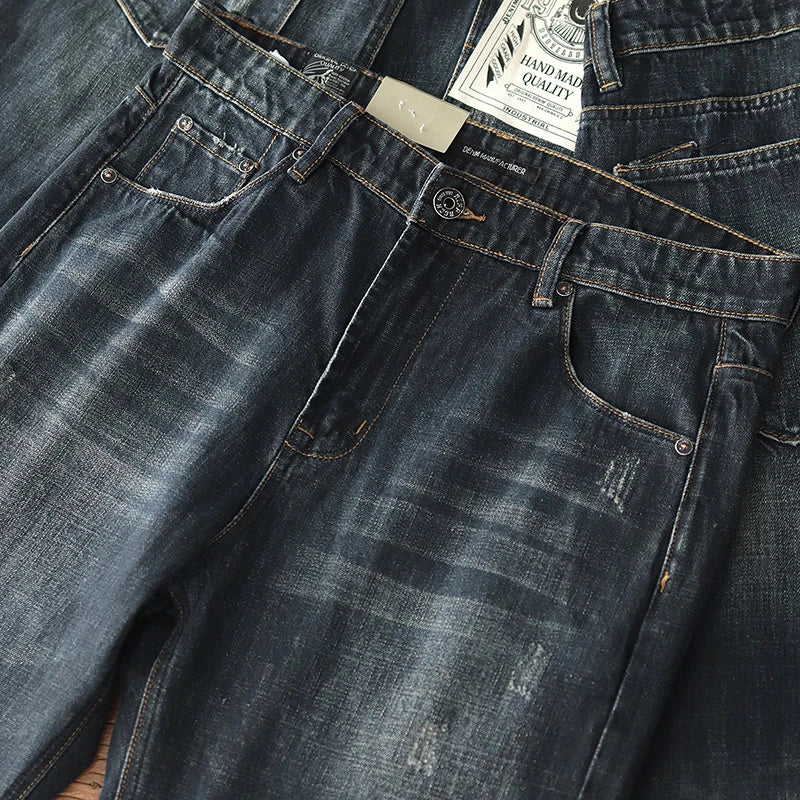 Vintage Wash Straight-Fit Selvedge Denim | 13.5oz Raw Cotton