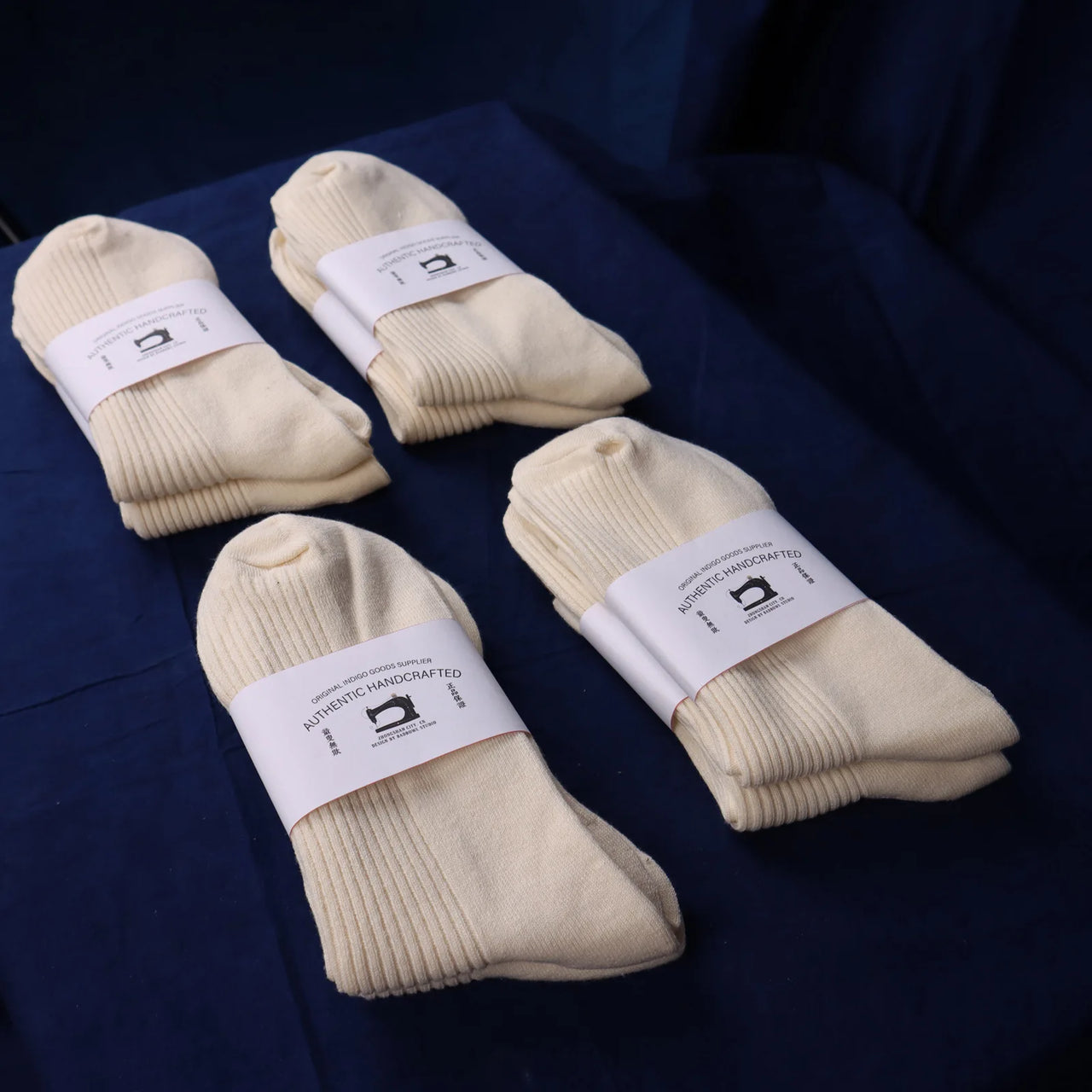 Handcrafted Cotton Ribbed Socks | 3-Pair Pack