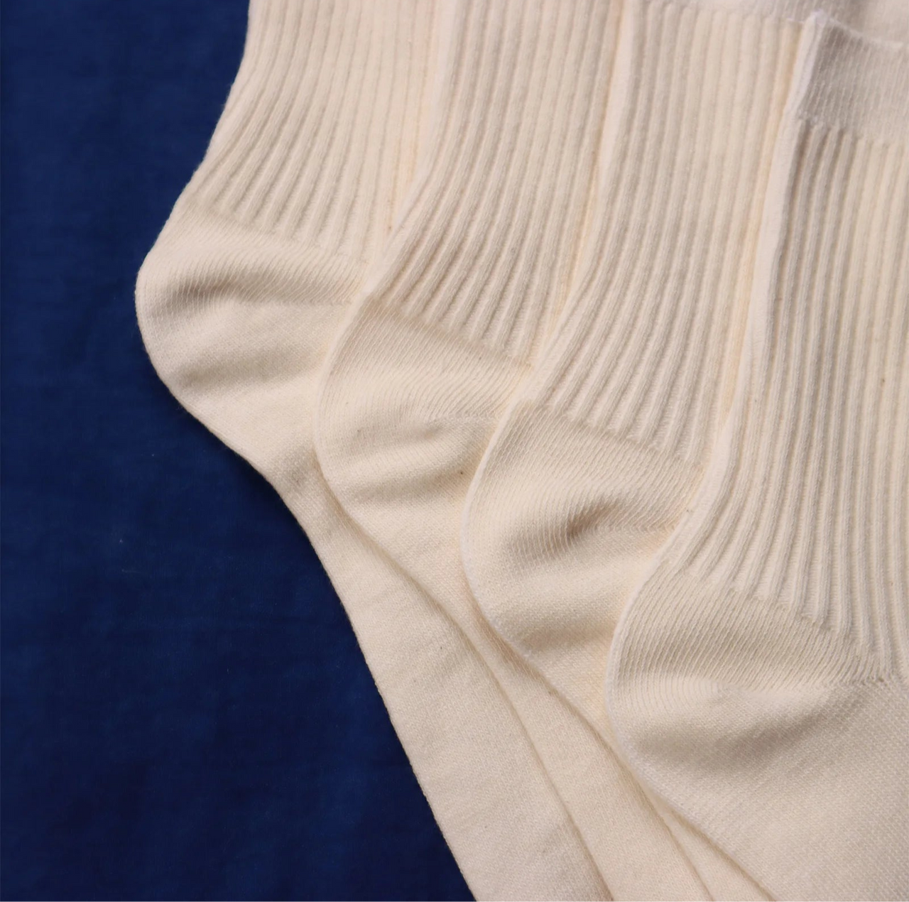 Handcrafted Cotton Ribbed Socks | 3-Pair Pack