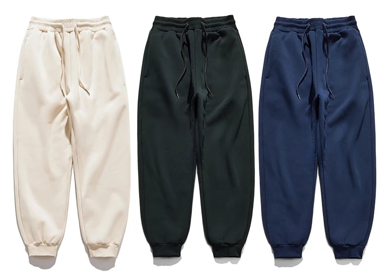 Premium Cotton Joggers | Japanese Minimal Heavyweight Sweatpants