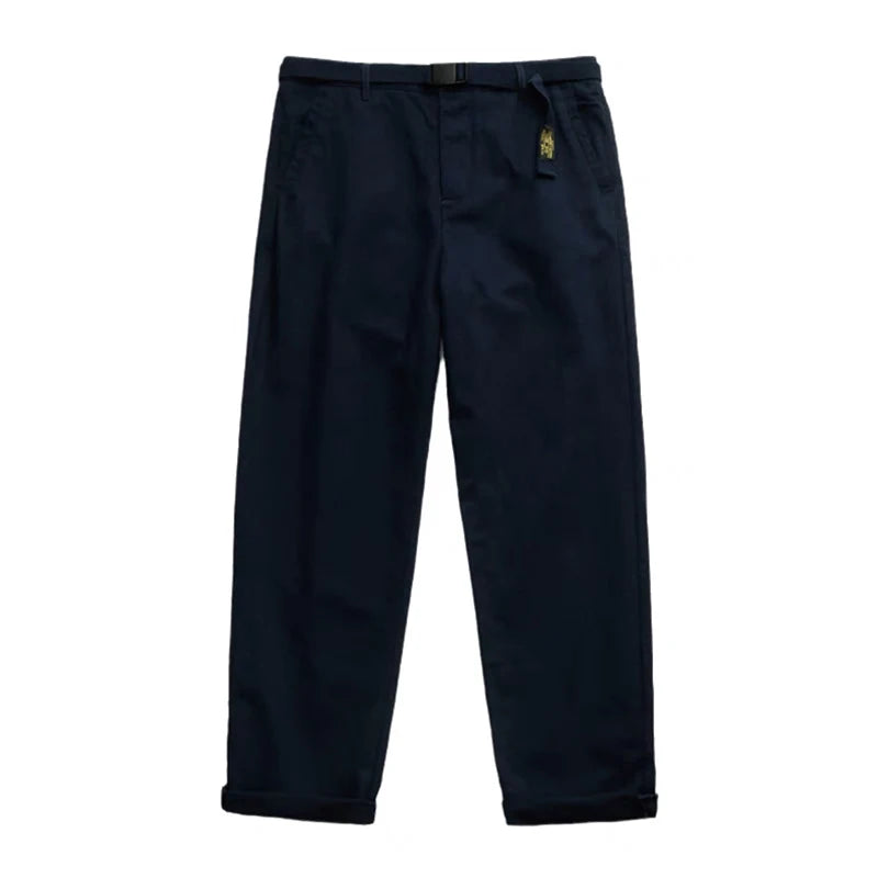 Premium Cotton Chinos | Japanese Minimal Straight Leg Pants