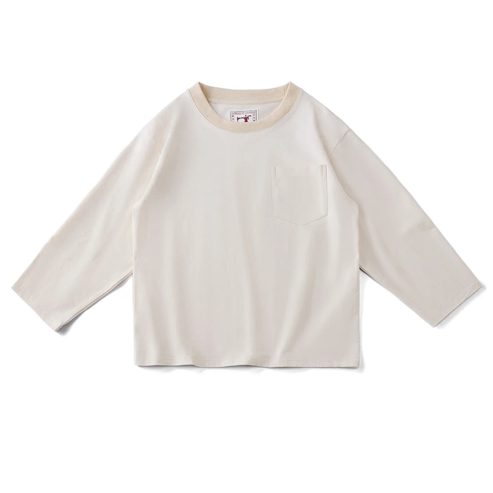 Oversized Cotton Jersey | Long Sleeve Minimal Japanese T-Shirt