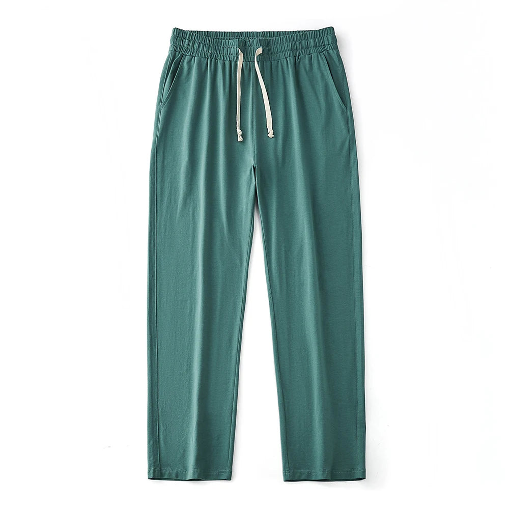 Lightweight Cotton Lounge Pants | Minimal Comfort Sport Trousers