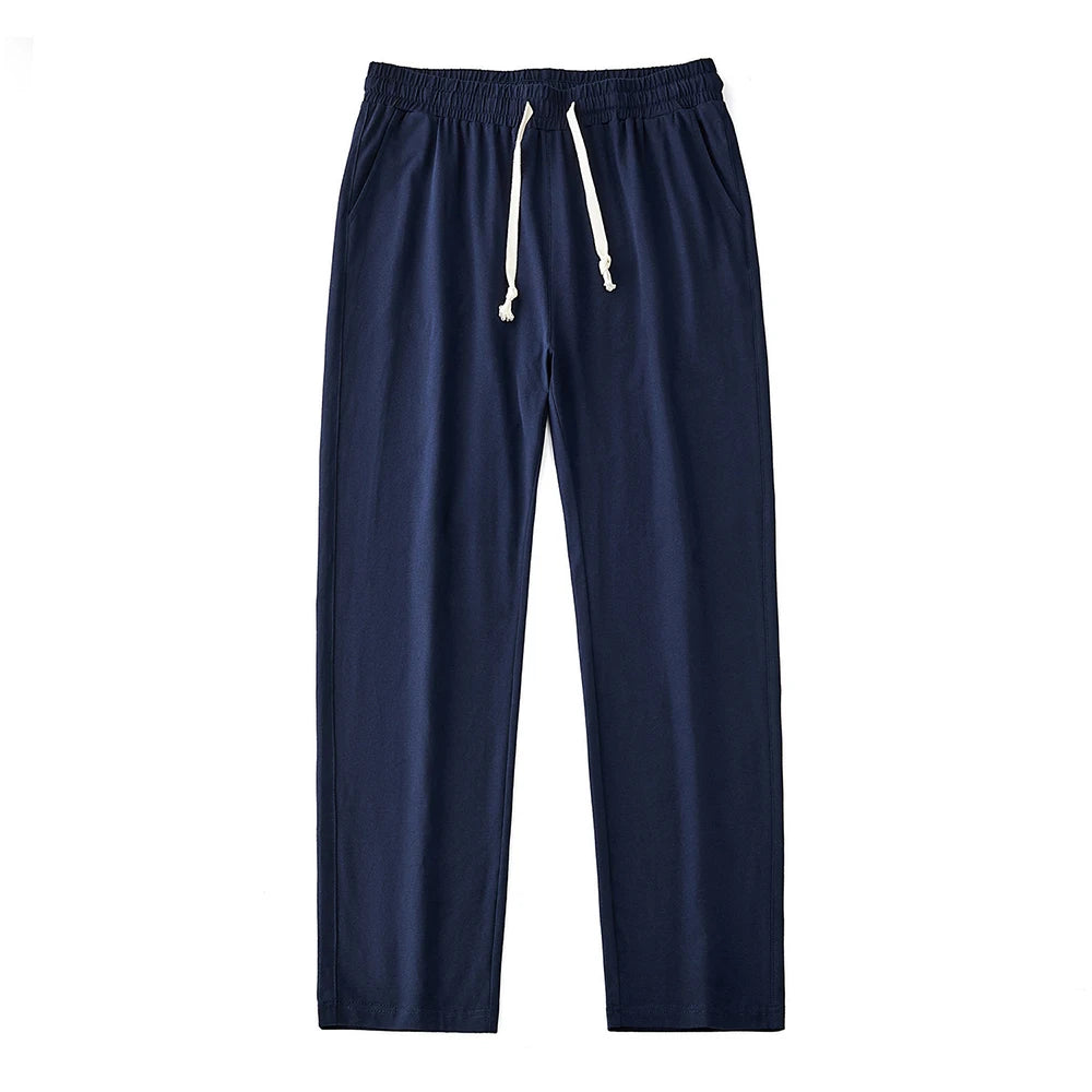 Lightweight Cotton Lounge Pants | Minimal Comfort Sport Trousers