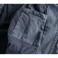 Washed Cotton MA-1 Bomber | Slim Fit Military Jacket