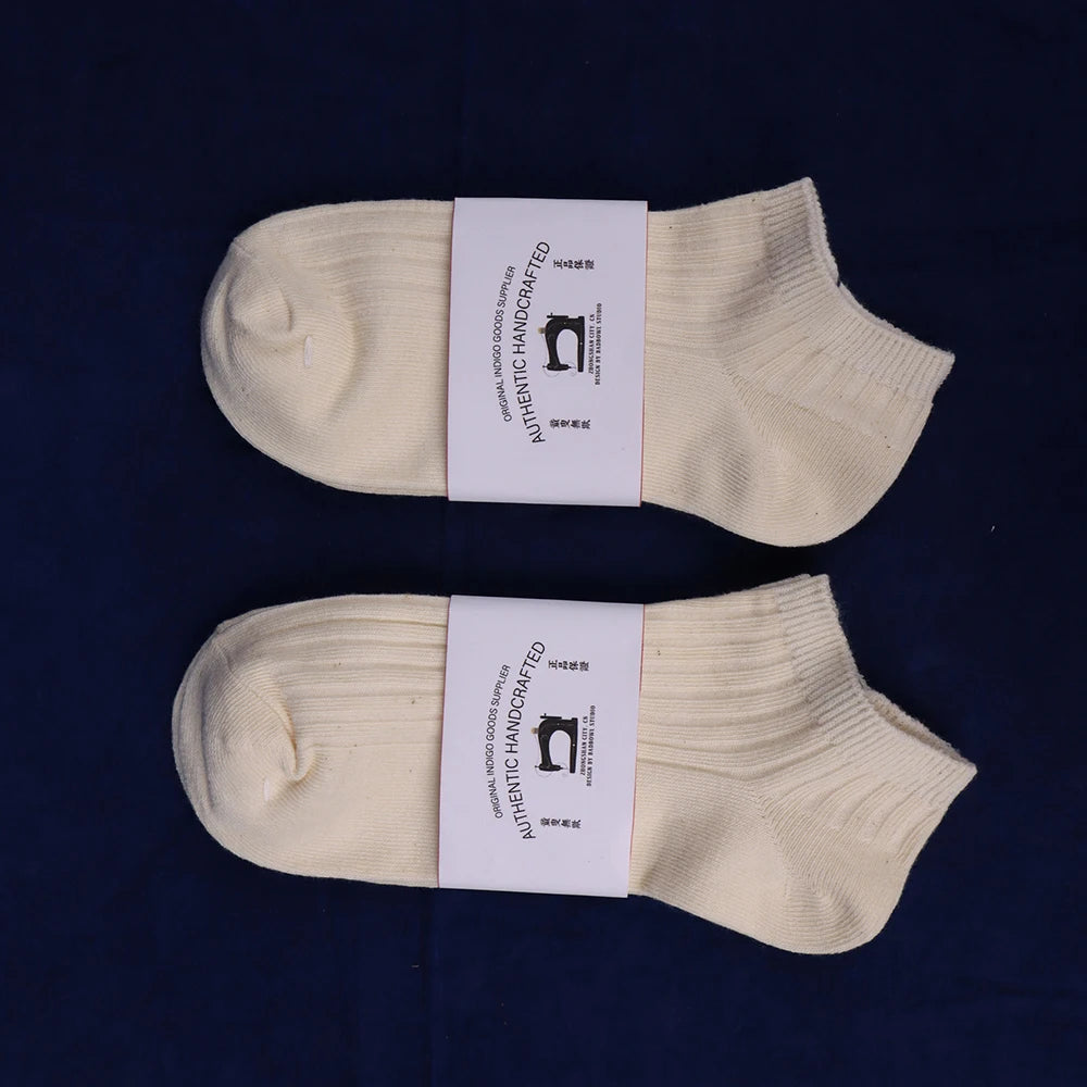 Handcrafted Cotton Ribbed Socks | 3-Pair Pack