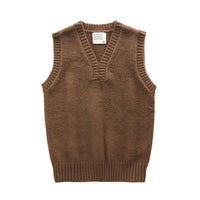 Classic V-Neck Sweater Vest | Vintage-Inspired Knitwear