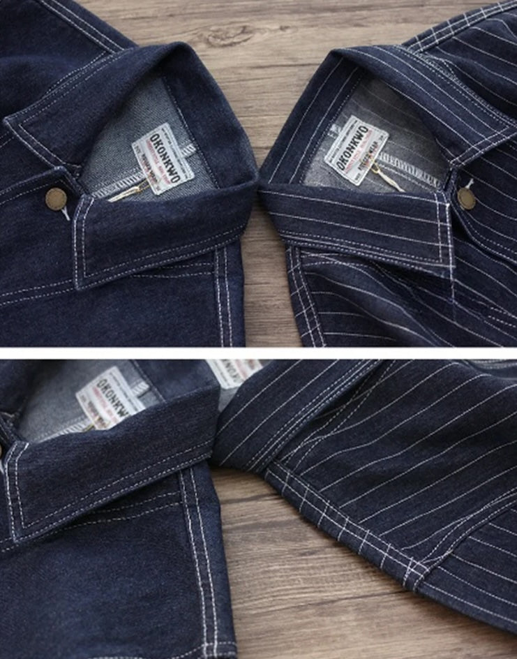 Engineer Denim Chore Coat | Raw &amp; Railroad Stripe Workwear