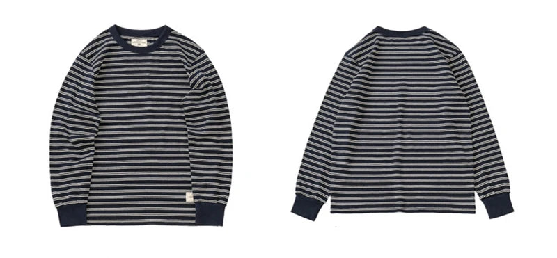 Classic Striped Long Sleeve | Heavyweight Cotton Japanese Tee