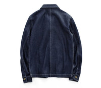 Engineer Denim Chore Coat | Raw & Railroad Stripe Workwear