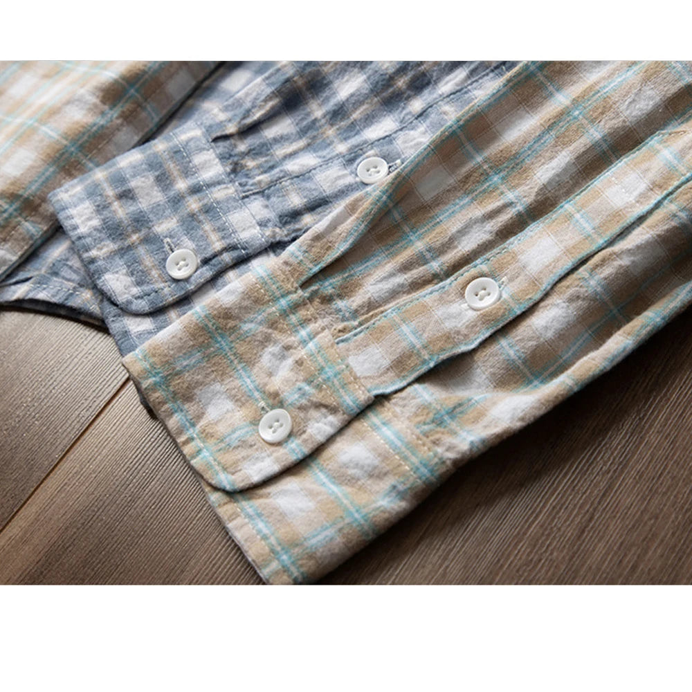 Japanese Cotton Check Shirt | Minimalist Workwear Button-Down