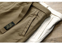 Premium Cotton Chinos | Japanese Minimal Straight Leg Pants