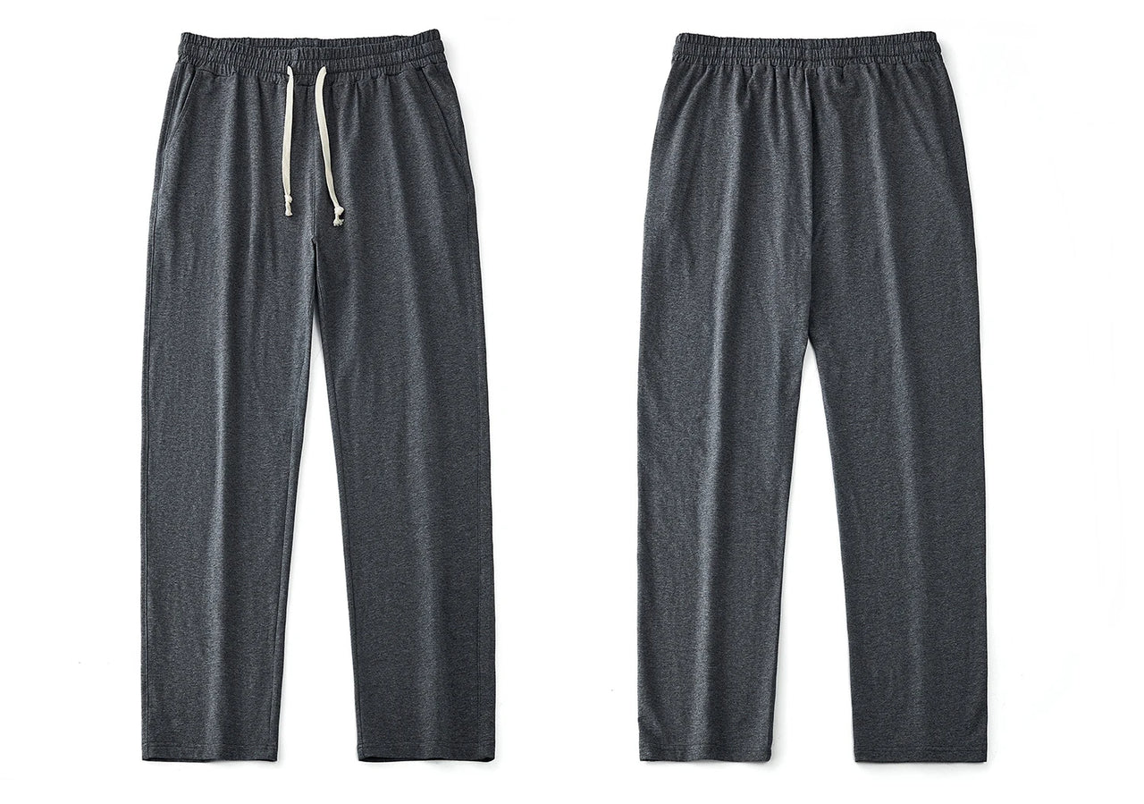 Lightweight Cotton Lounge Pants | Minimal Comfort Sport Trousers